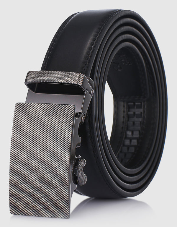 Men's Infinity Imprint Leather Ratchet Belt
